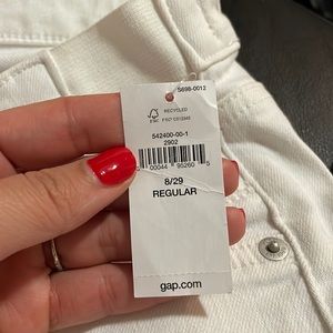 Gap maternity jeans in white skinny crop